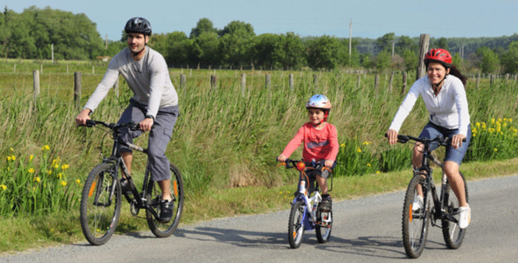 famille casque vélo